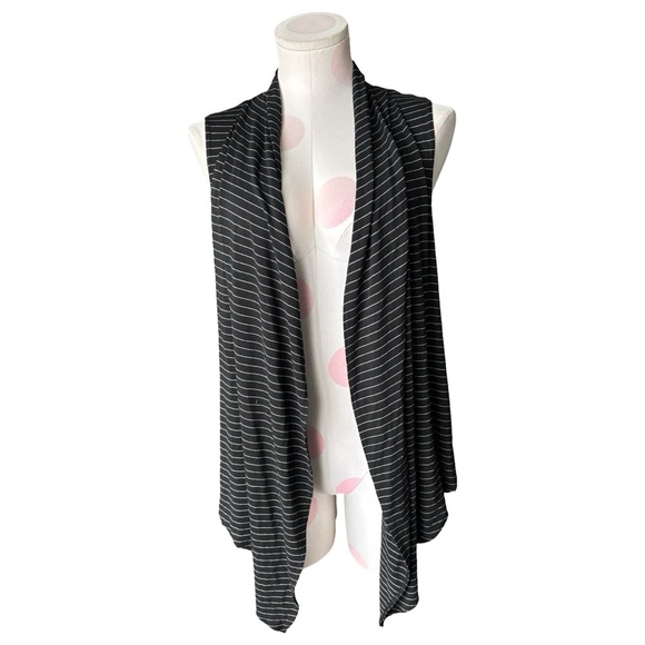 Comfy USA Black Stripe Vest - size small - Picture 1 of 5